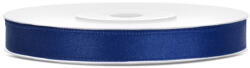 PartyDeco Dekor szaténszalag, sötét kék, 6 mm/25 m TS6-074