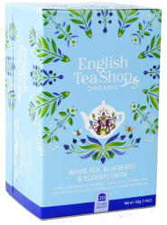 English Tea Shop Ceai alb de merișor cu flori soc 20 plicuri