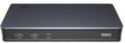 UGREEN CM615 UGREEN Revodok Pro USB HUB adapter, 2 x USB-A + USB Type-C + 2 x HDMI, 2x Display Port + SD/TF + RJ45 aljzat, fekete (CM615)