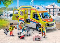 Playmobil Ambulanta Galbena Cu Lumini Si Sunete (PM71202)