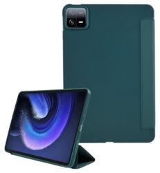 Gigapack Xiaomi Pad 6 tok álló, bőr hatású (aktív flip, oldalra nyíló, trifold, asztali tartó) sötétzöld (GP-152977)