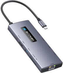 BlitzWolf BW-NEW TH8 10 az 1-ben USB HUB (BW-NEW TH8) - scom