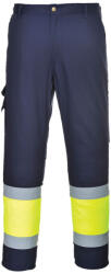 Portwest E049 Jól láthatósági kéttónusú nadrág Sárga/Navy - XXL (PW-E049YNRXXL) - megatool