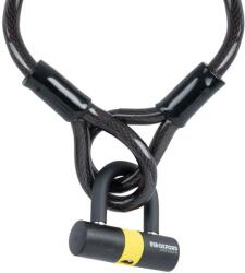 OXFORD LOOP LOCK15 lakat U profilú SHACKLE MINI zárral, (kábel hossza 2 m, kábelátmérő 15 mm)