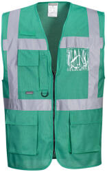 Portwest F476 Iona vezetői mellény Üvegzöld - XXL (PW-F476BGRXXL) - megatool