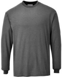 Portwest FR11 Lángálló, antisztatikus hosszú ujjú póló Szürke - M (PW-FR11GRRM) - megatool