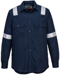 Portwest FR720 FR Lightweight könnyű lángálló antisztatikus ing Navy - 3XL (PW-FR720NARXXXL) - megatool