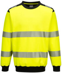 Portwest PW379 PW3 Hi-Vis környakú pulóver Sárga/Fekete - XL (PW-PW379YBRXL) - megatool