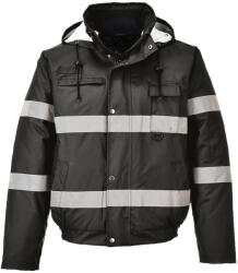 Portwest S434 Iona Lite Bomber dzseki Fekete - S (PW-S434BKRS) - megatool