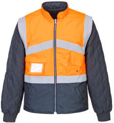 Portwest S769 Hi-Vis kéttónusúkabát - kifordítható Narancs/Navy - XXL (PW-S769ONRXXL) - megatool