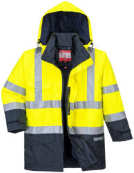 Portwest S779 Bizflame Rain Hi-Vis Multi-Protection kabát Sárga/Navy - M (PW-S779YNRM) - megatool