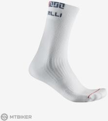 Castelli BANDITO MERINO 18 zokni, fehér (SM)