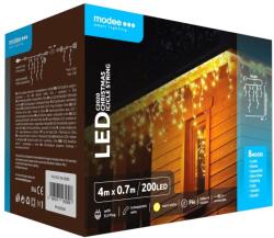 Modee Karácsonyi LED Fényfüzér - Adapteres, C2019, Bővíthető, 100LED/2m/H70cm, Meleg