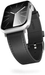 Epico Watch Strap Leather for Apple Watch SE/Series 1-9 (38/40/41mm)/10 (42mm) - fekete
