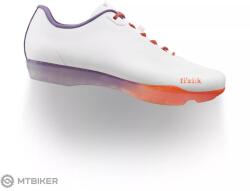 fizik TEMPO BEAT kerékpáros cipő, fehér/narancssárga (EU 43)