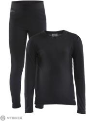 Craft CORE Warm Baselayer gyerekkészlet, fekete (122)