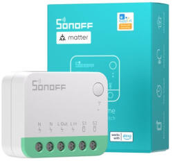 SONOFF Mini R4M Wi-Fi okos relémodul, Matter szabvány kompatibilis