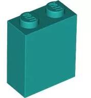 LEGO® 3245cc39 - LEGO sötét türkiz kocka 1 x 2 x 2 méretű (3245cc39)