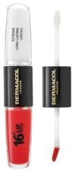 Dermacol 16H Lip Colour Extreme Long-Lasting Lipstick ruj si luciu de buze cu persistenta indelungata 2 in 1 No. 36 8 ml