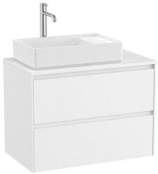 Roca Ona 2 fiókos mosdószekrény 79, 4x45, 7x58, 3 cm, balos / matt fehér A851729509 (A851729509)