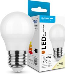 Modee LED fényforrás Globe Mini G45 4, 9W E27 200° 4000K (470 lumen) ERP