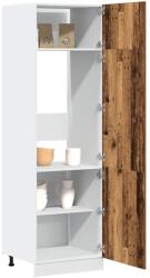 vidaXL Lyon antik fa szerelt fa szekrény hűtőhöz 60 x 57 x 207 cm (856125)
