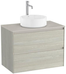 Roca Ona 2 fiókos mosdószekrény 79, 4x45, 7x58, 3 cm, világos tölgy A851728512 (A851728512)