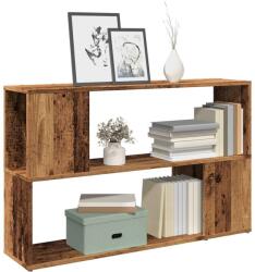 vidaXL antik fa színű szerelt fa könyvszekrény 100 x 24 x 63 cm (856740) - vidaxl