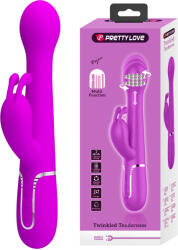 Pretty Love Dejon Twinkled Tenderness 3in1 Thrusting & Rotating Rabbit Vibrator Pink Vibrator