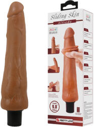 Pretty Love Waldorf Sliding Skin Vibrator 25cm Brown Vibrator