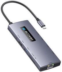 BlitzWolf BW-NEW TH8 10 az 1-ben USB HUB (BW-NEW TH8) - jatekotthon - 16 904 Ft