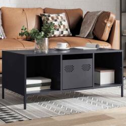 vidaXL antracit hidegen hengerelt acél dohányzóasztal 101, 5x50x43, 5 cm (851276) - vidaxl
