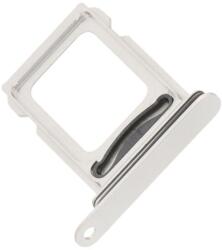tel-szalk-192969514959 Apple iPhone 15 Pro / 15 Pro Max Fehér (White Titanium) SIM kártya tálca (SIM2) (tel-szalk-192969514959)