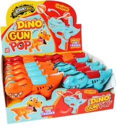 Johny Bee Dino Gun Pop játék pisztoly és nyalóka 12x10g