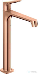 Hansgrohe AXOR CITTERIO M 250 magasított mosdó csaptelep nem zárható leeresztővel, polírozott vörös arany hatású 34127300 (34127300)