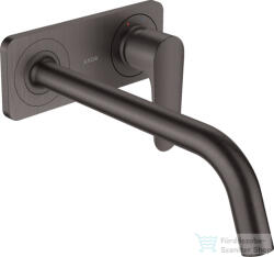 Hansgrohe AXOR Citterio M falsík alatti mosdó csaptelep 22, 7 cm-es kifolyóval, nem zárható leeresztővel, szálcsiszolt fekete króm 34115340 (34115340)