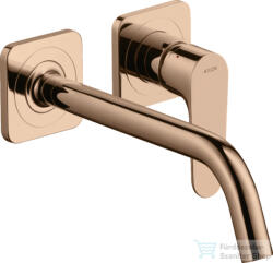 Hansgrohe AXOR Citterio M falsík alatti mosdó csaptelep 22, 7 cm-es kifolyóval, nem zárható leeresztővel, polírozott vörös arany hatású 34116300 (34116300)