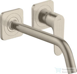 Hansgrohe AXOR Citterio M falsík alatti mosdó csaptelep 22, 7 cm-es kifolyóval, nem zárható leeresztővel, szálcsiszolt nikkel 34116820 (34116820)