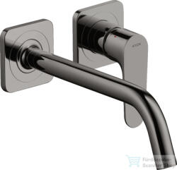 Hansgrohe AXOR Citterio M falsík alatti mosdó csaptelep 22, 7 cm-es kifolyóval, nem zárható leeresztővel, polírozott fekete króm 34116330 (34116330)