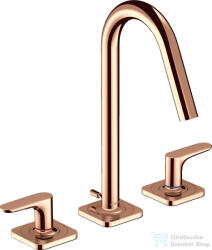 Hansgrohe AXOR CITTERIO M 3 üléses mosdó csaptelep automata leeresztővel, polírozott vörös arany hatású 34133300 (34133300)