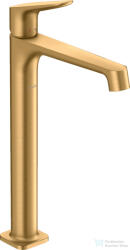 Hansgrohe AXOR CITTERIO M 250 magasított mosdó csaptelep nem zárható leeresztővel, szálcsiszolt sárgaréz hatású 34127950 (34127950)