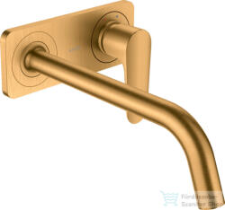 Hansgrohe AXOR Citterio M falsík alatti mosdó csaptelep 22, 7 cm-es kifolyóval, nem zárható leeresztővel, szálcsiszolt arany hatású 34115250 (34115250)