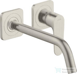 Hansgrohe AXOR Citterio M falsík alatti mosdó csaptelep 22, 7 cm-es kifolyóval, nem zárható leeresztővel, rozsdamentes acél hatású 34116800 (34116800)
