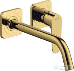 Hansgrohe AXOR Citterio M falsík alatti mosdó csaptelep 22, 7 cm-es kifolyóval, nem zárható leeresztővel, polírozott arany hatású 34116990 (34116990)
