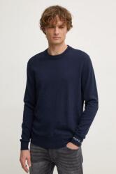 Pepe Jeans gyapjúkeverék pulóver NEW ANDRE CREW NECK könnyű, férfi, sötétkék, PM702469 - sötétkék XL