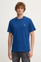 Lacoste pamut póló sötétkék, férfi, sima, TH7318 - sötétkék XL