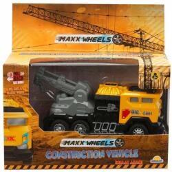 Sunman Vehicul de constructie cu macara, Maxx Wheels, Galben