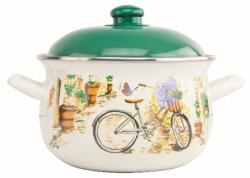 Grunberg Cratita Emailata cu Capac, Verde, 24 cm, 4.8 l, Grunberg (GR3424A)