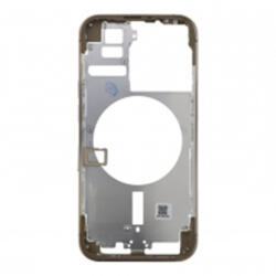 Apple iPhone 14 Pro EU verzió középső keret oldalgombokkal, sim kártya tartó tálcával, arany (utángyártott)