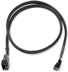 Watercool 4Pin PWM hosszabbító 60cm fekete /60315/